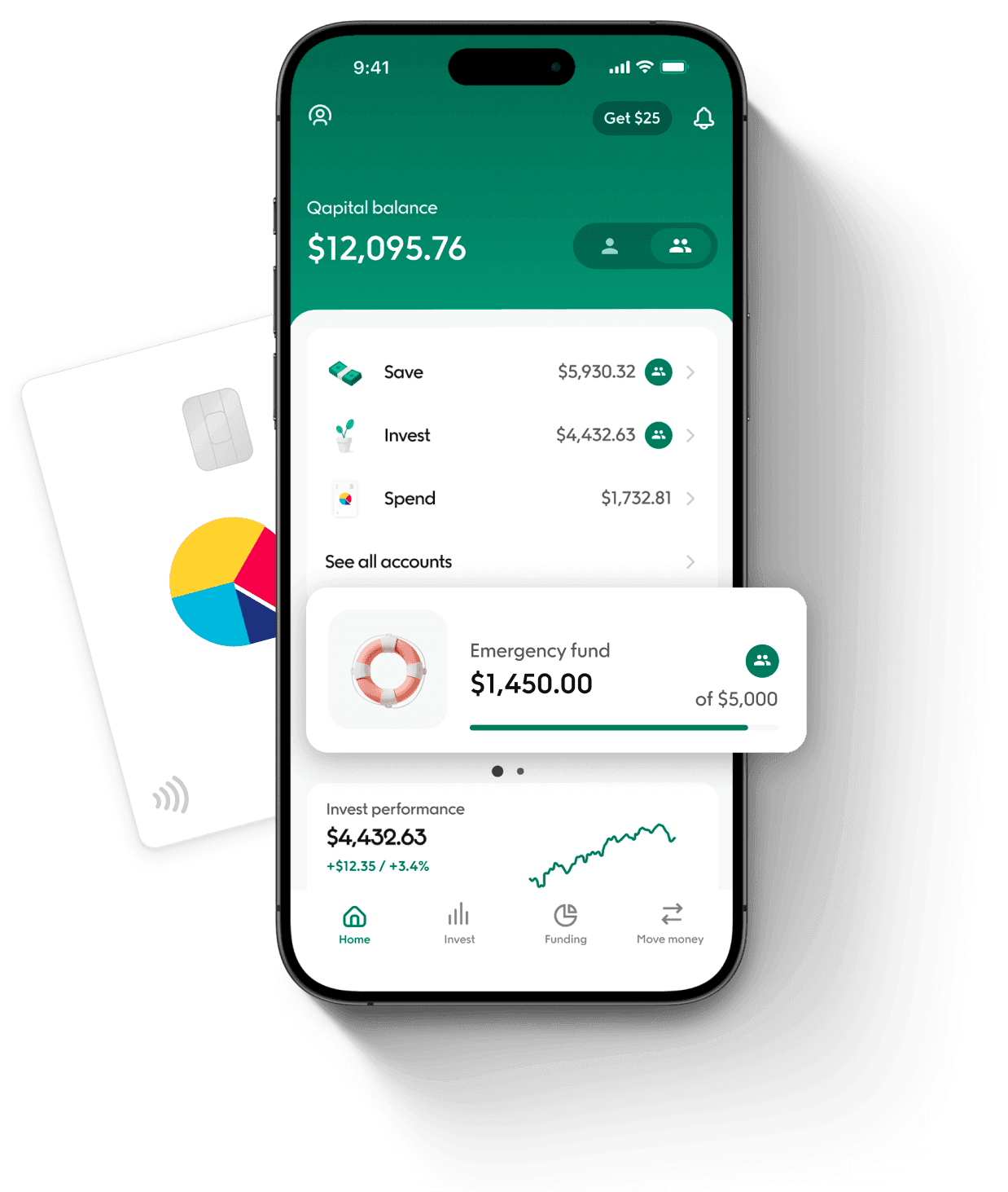 Qapital 3D Device Footer